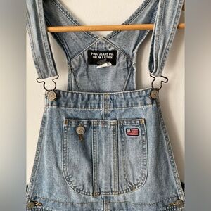 Vintage Ralph Lauren Polo Denim Short Overalls